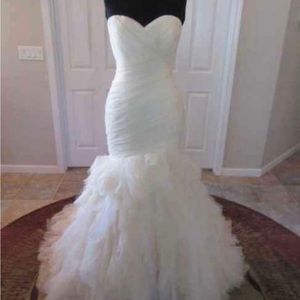Morilee wedding dress. Size 16. Champagne color. Never worn. Never altered.